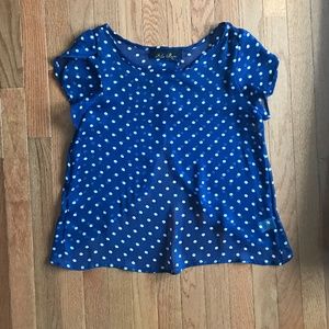 Blue Rain Open Back Top
